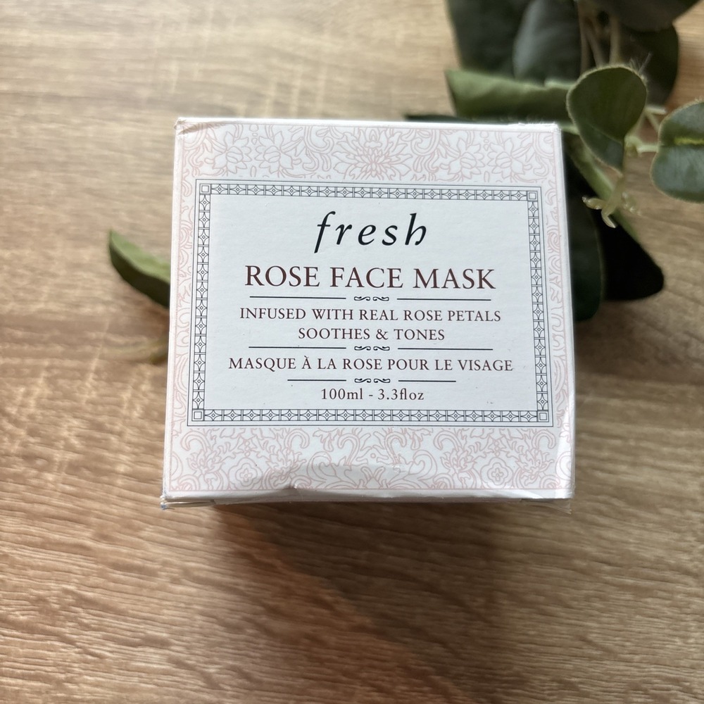 Fresh Rose Face Mask Infused w/ Real Rose Petals Soothes & Tones 100ml/3.3fl.oz